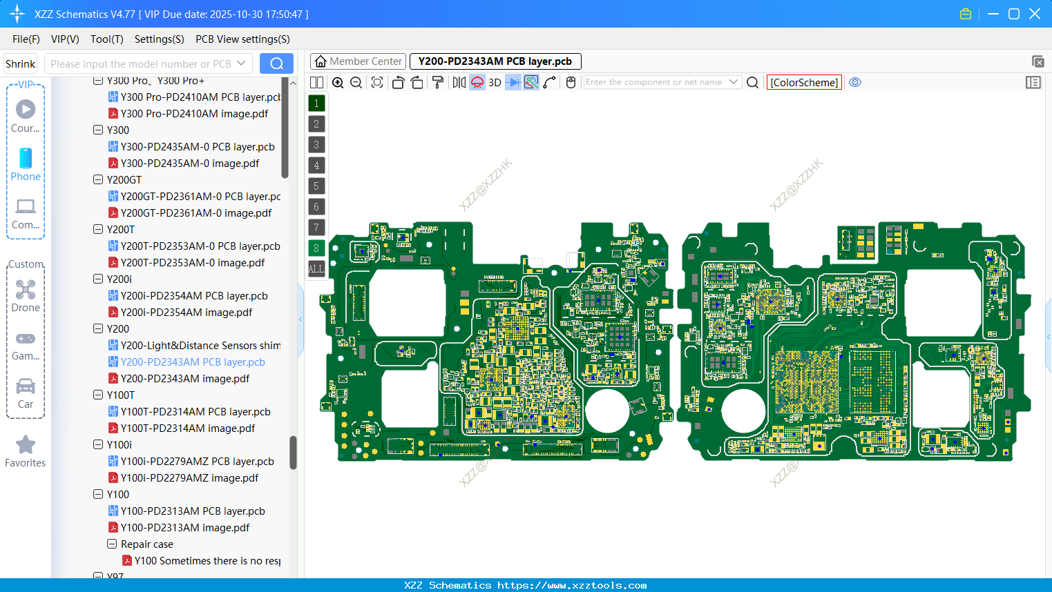 VIVO Y200-PD2343AM PCB Layer